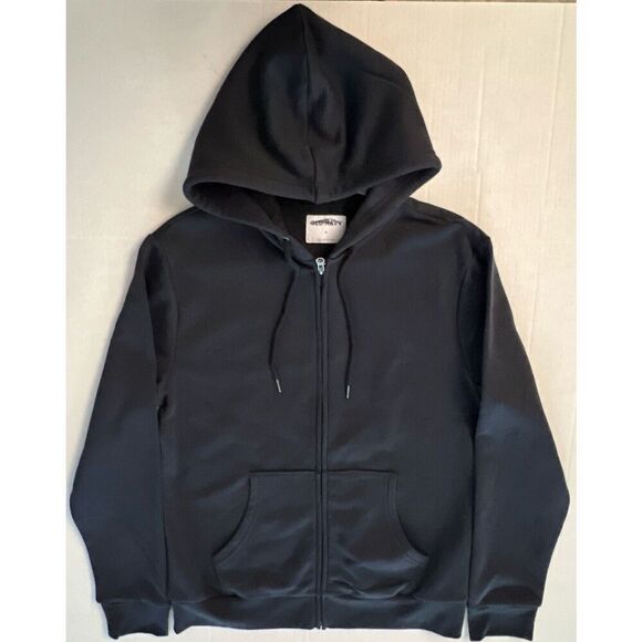 Old Navy 207128-13 Men's Sz Medium NAVY Blue Classic Front Zip Hoodie Jacket - Picture 4 of 6